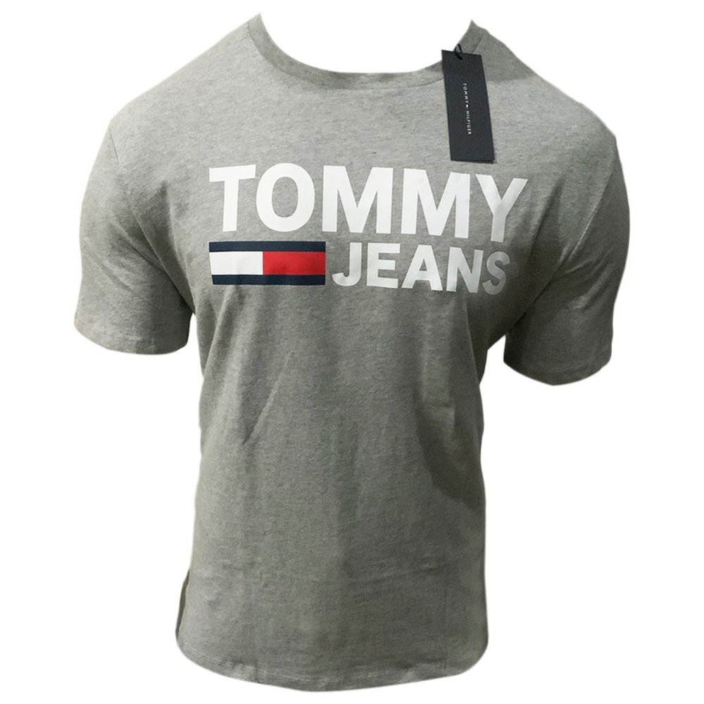 NWT TOMMY HILFIGER AUTHENTIC MEN'S LIGHT GRAY CREW NECK SHORT SLEEVE T-SHIRT